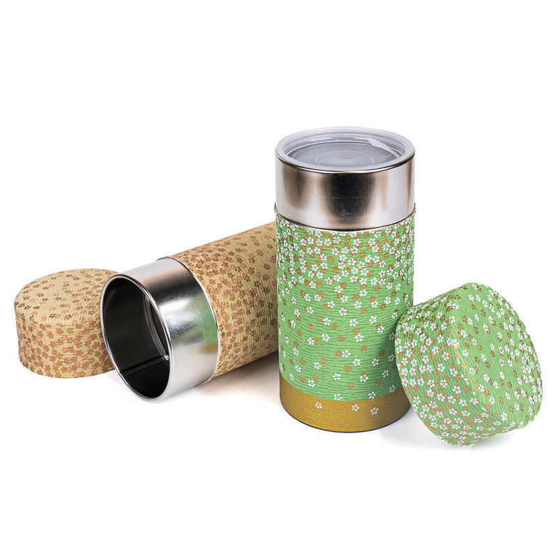 Sæt med 2 Tedåser med Washi-papir - Hanazono