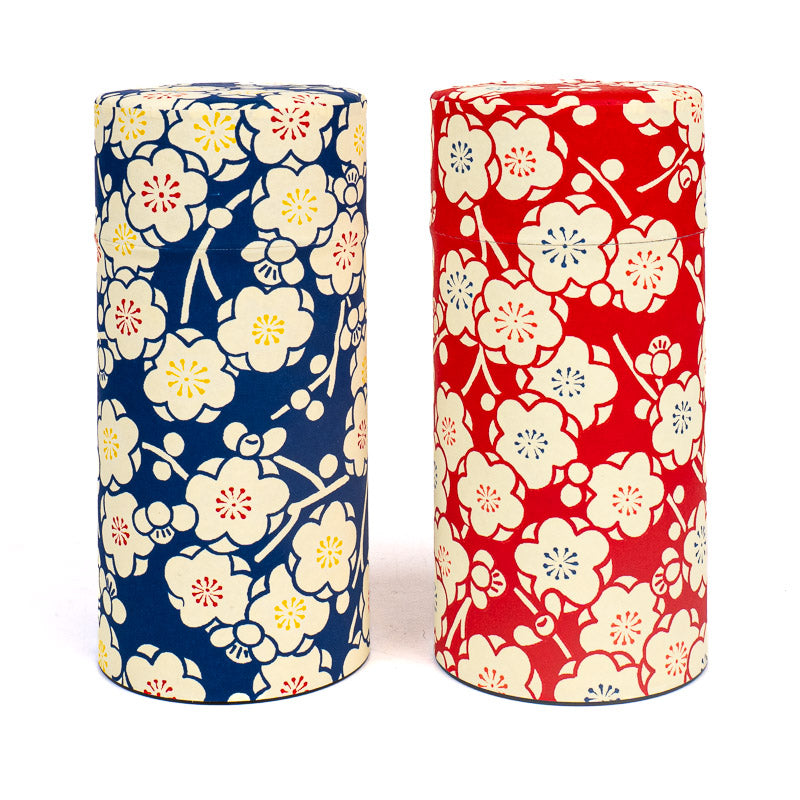 Sæt med 2 Tedåser med Washi-papir - Ume