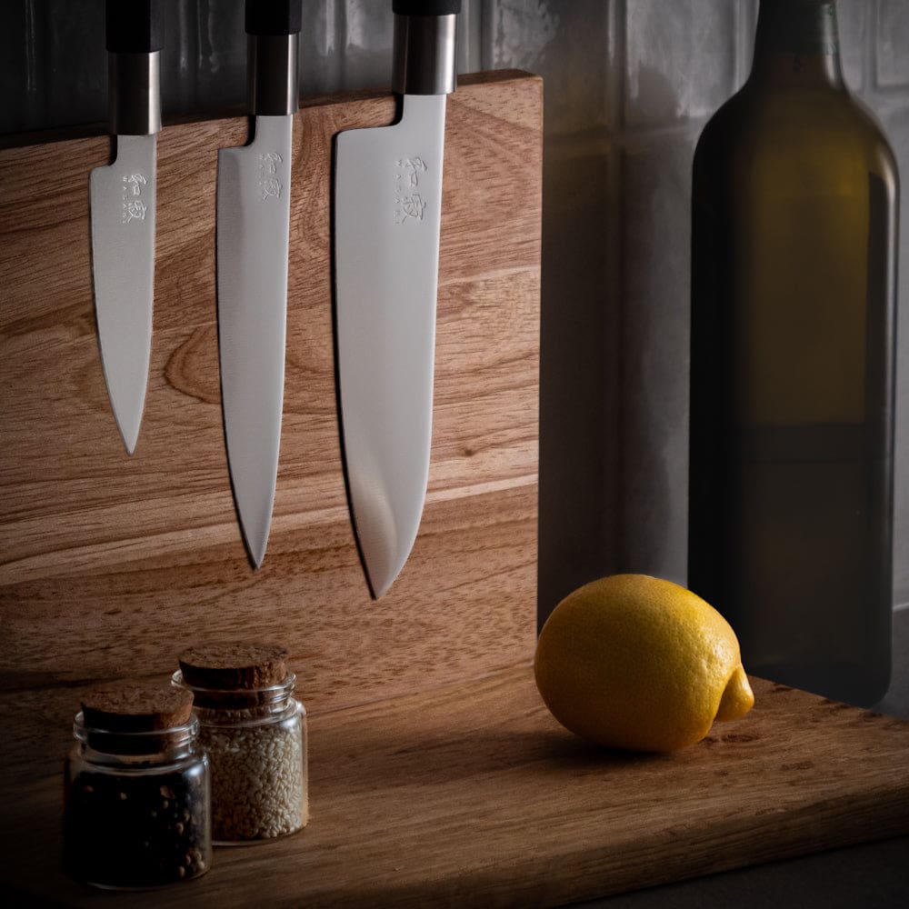 Sæt med 3 KAI Wasabi Black japanske knive