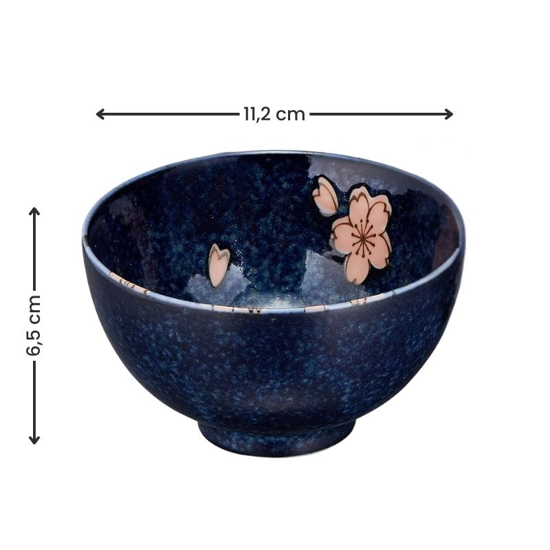 Sæt med 5 japanske sakura-skåle