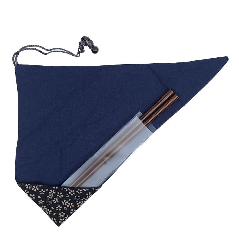 Sakura Blue japansk spisepinde-etui