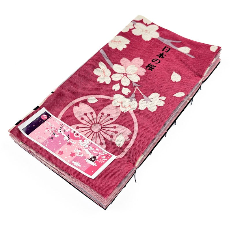 Sakura japansk tenugui stof
