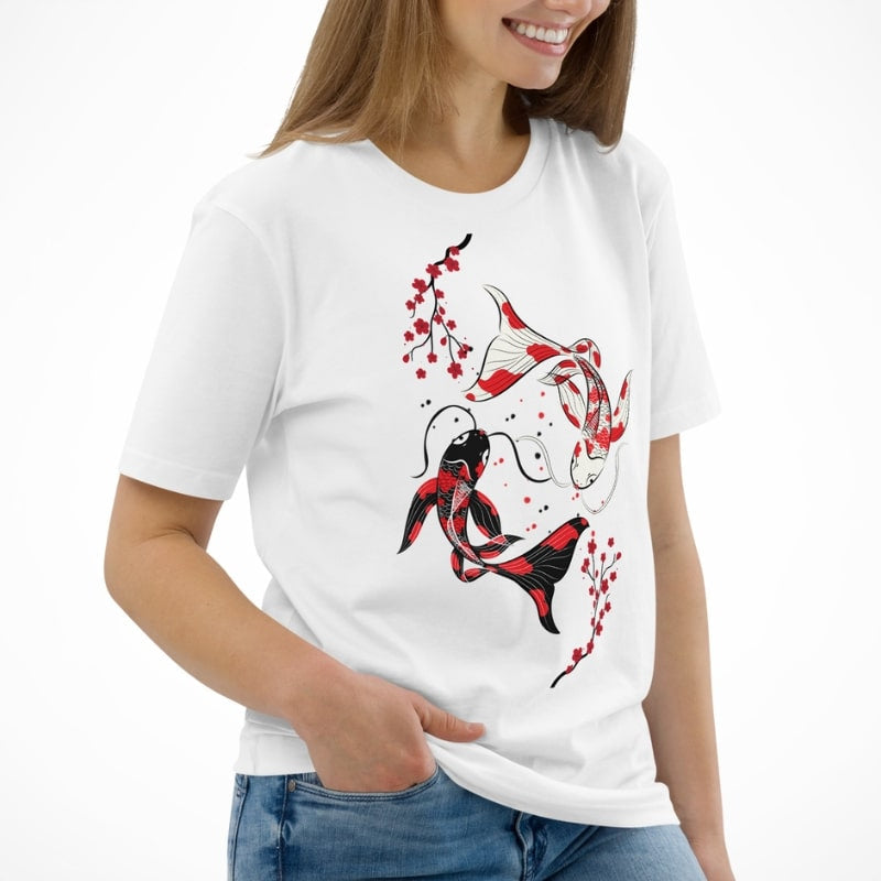Sakura Koi japansk T-shirt