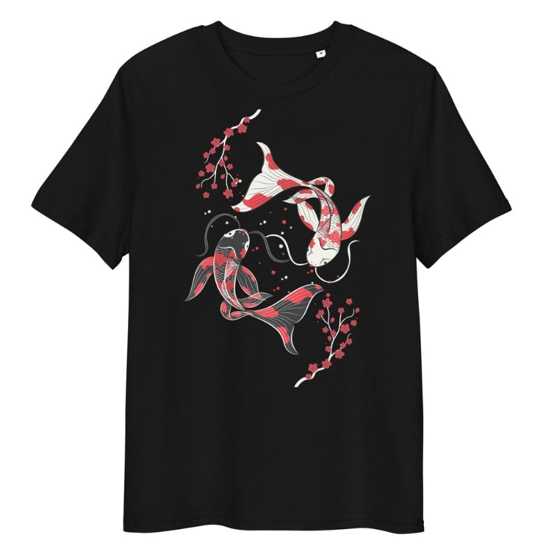 Sakura Koi japansk T-shirt S / Sort