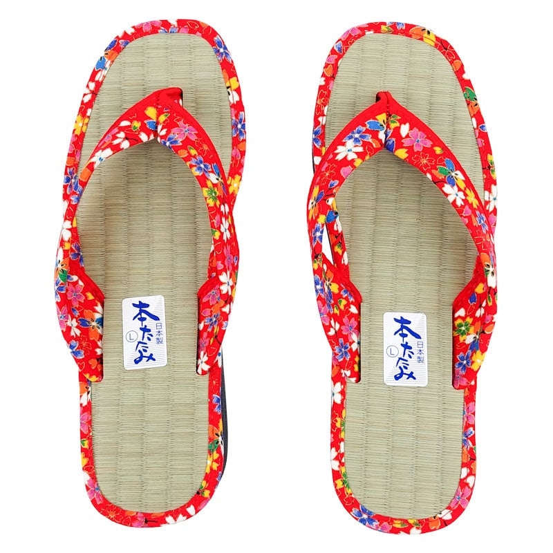 Sakura rød japansk zori EU 35-37