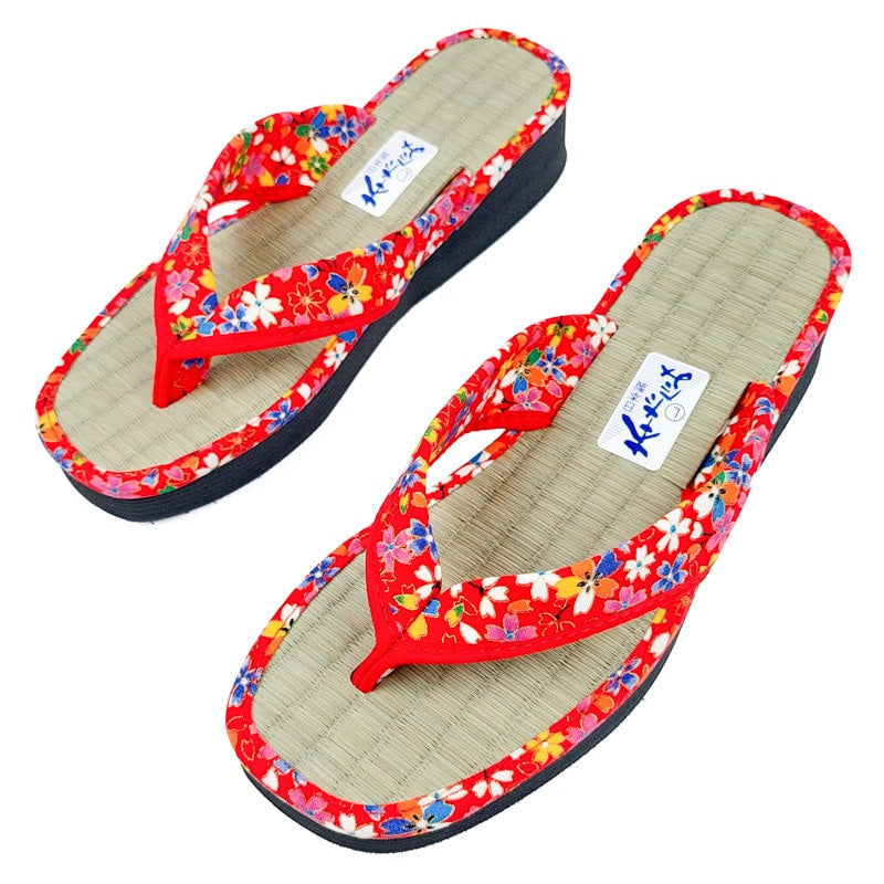 Sakura rød japansk zori EU 35-37