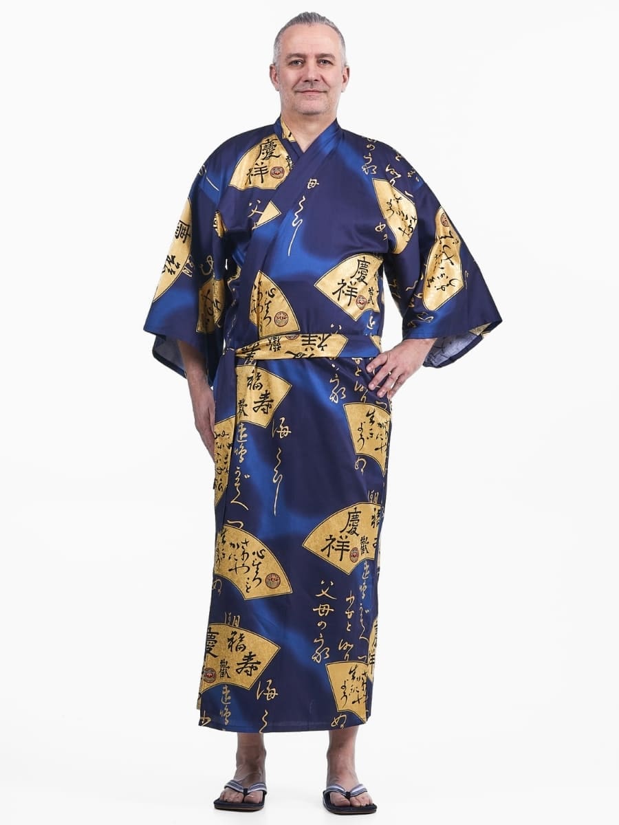Sensu Gold japansk herrekimono - One size