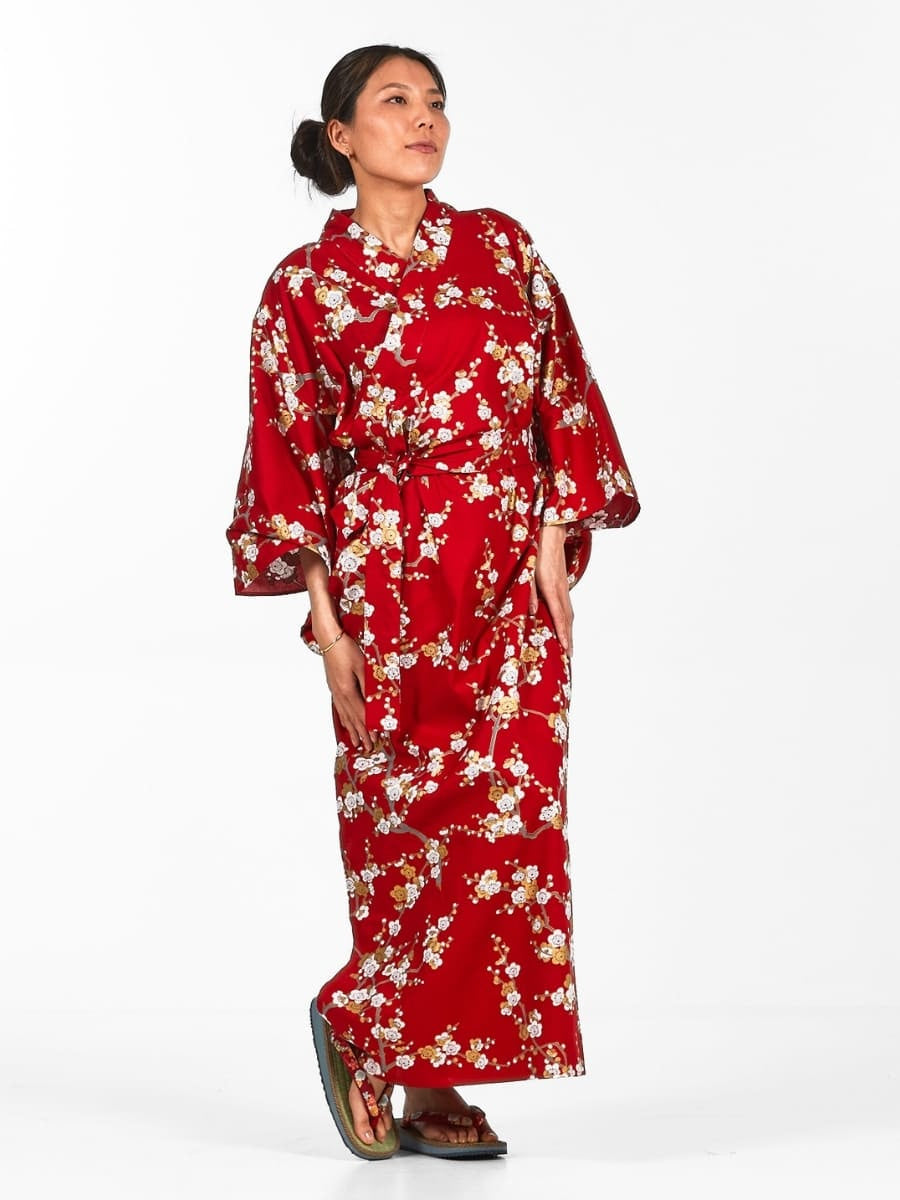 Shiraume Yukata Kimono til kvinder