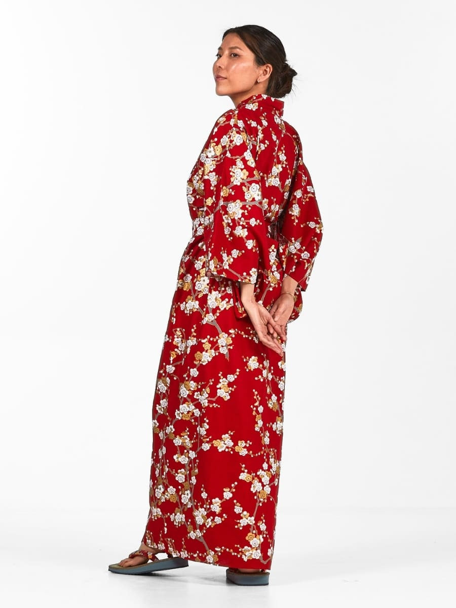 Shiraume Yukata Kimono til kvinder