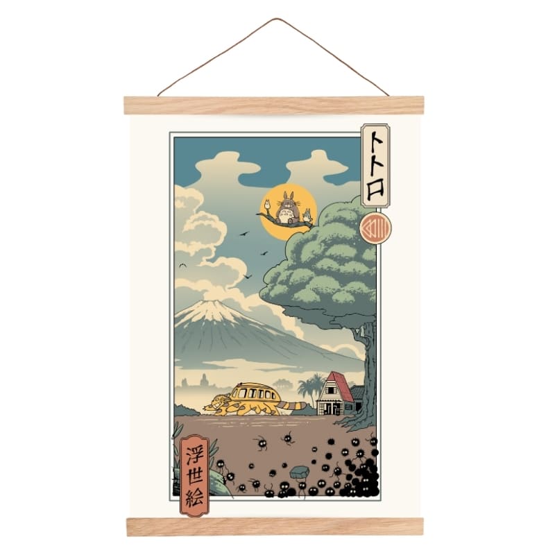 Skovens vogtere Japansk Ukiyo-e plakat A3