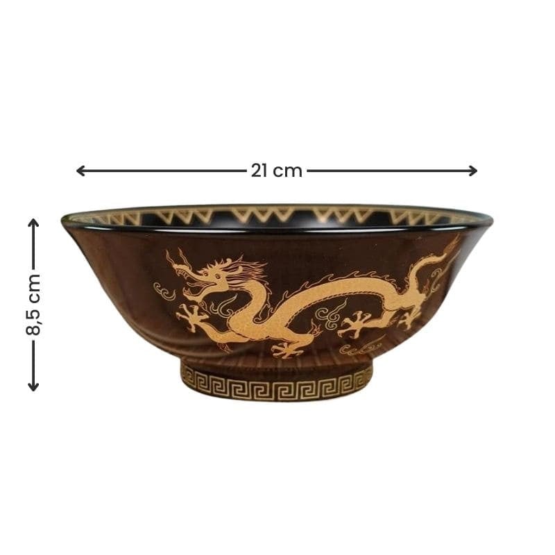 Sort japansk Ramen-skål