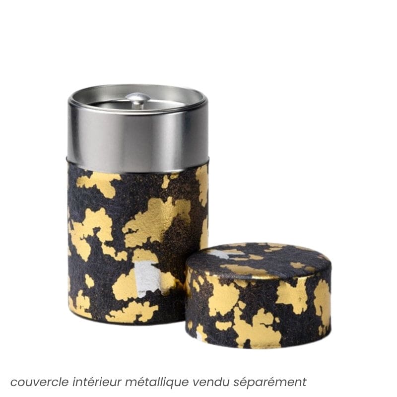 Sort og guld Washi Paper Tea Box