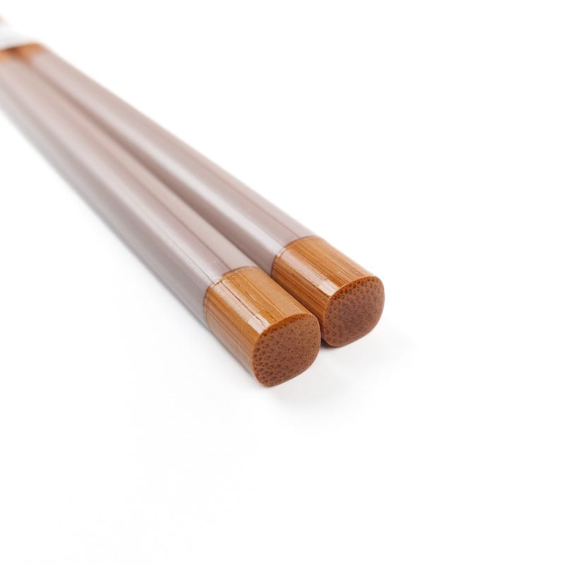 Spisepinde i japansk bambus beige