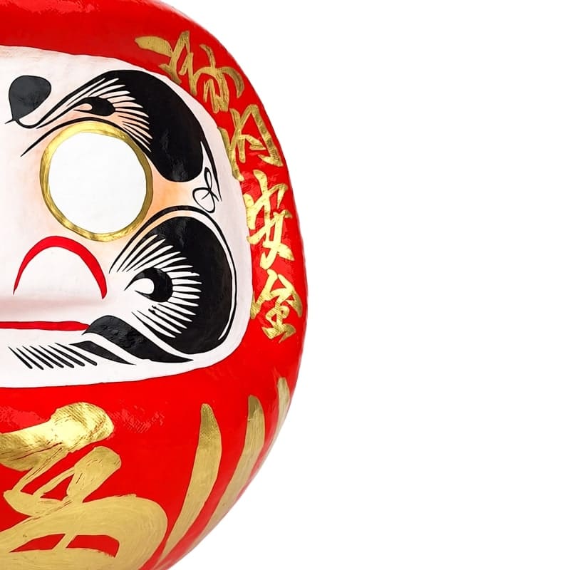 Stor rød daruma - 23 cm