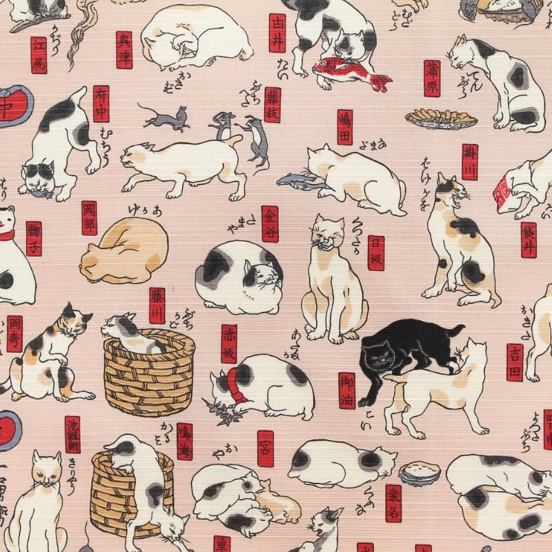 Store Furoshiki japanske katte - 70x70 cm