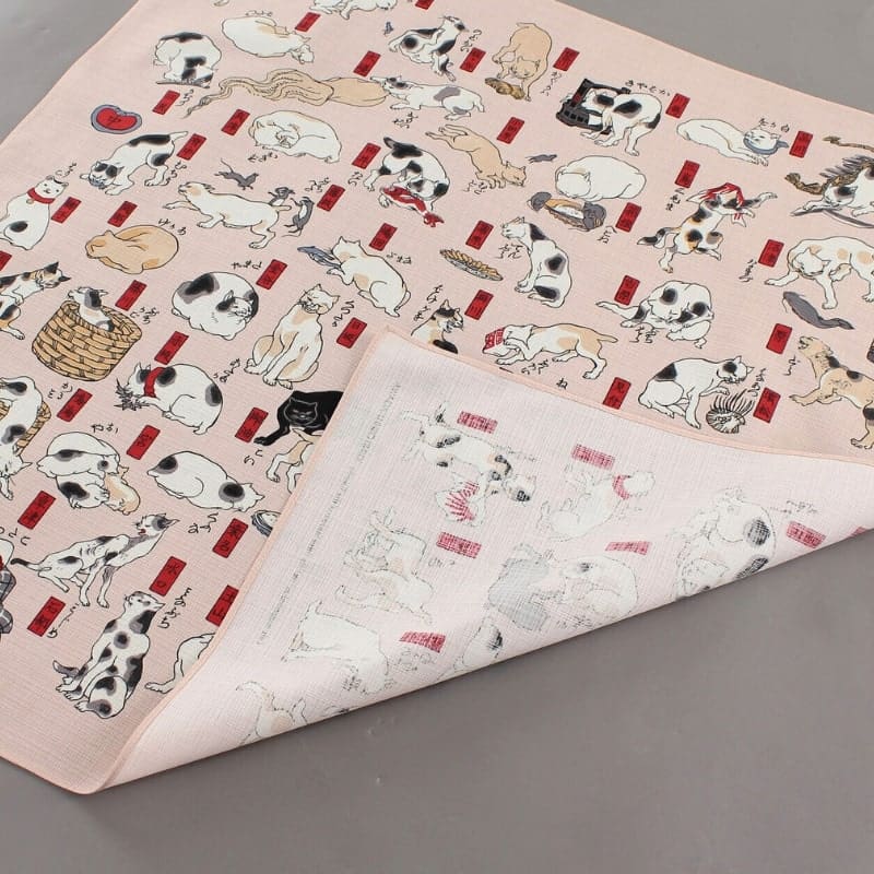 Store Furoshiki japanske katte - 70x70 cm