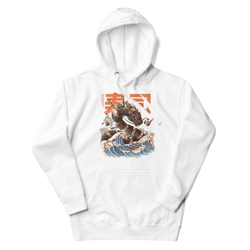 Sushi Dragon japansk sweatshirt S