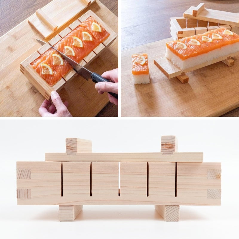 Sushiform i cypres-træ