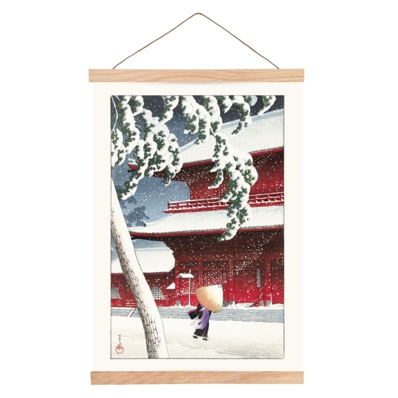 Temple Zojo japansk plakat A3