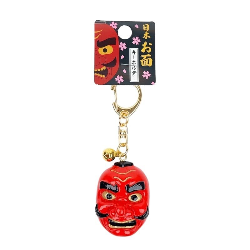 Tengu-maske nøglering