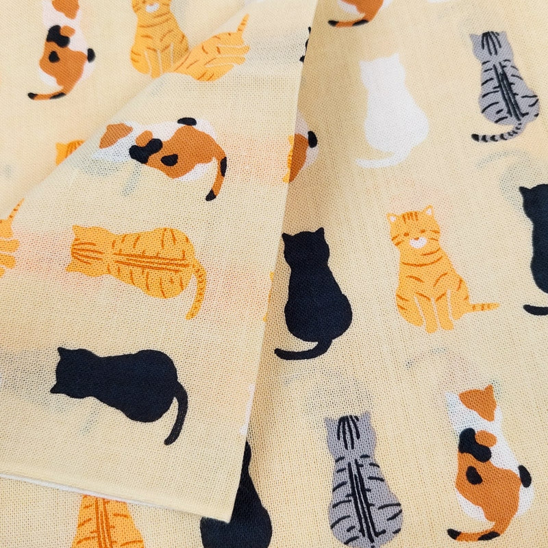 Tenugui håndklæde Katte-design