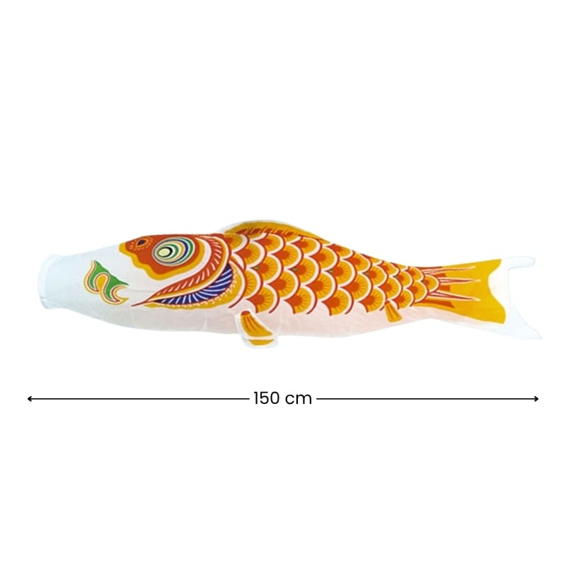 Traditionel japansk Koinobori Orange - 150 cm