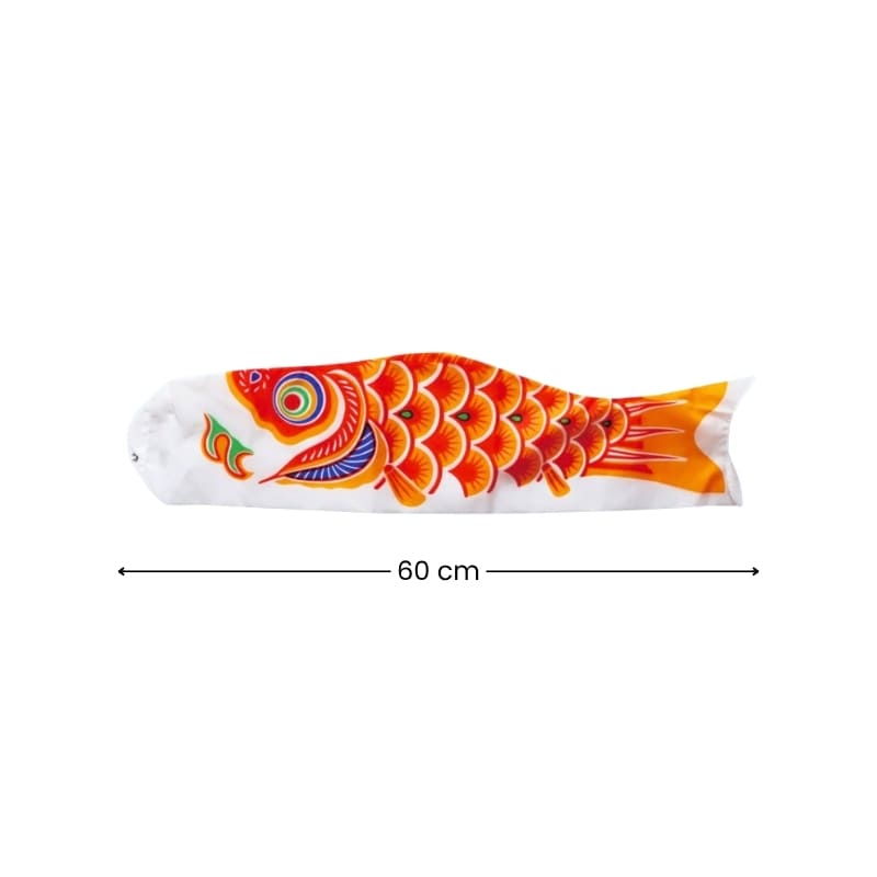 Traditionel japansk Koinobori Orange - 60 cm