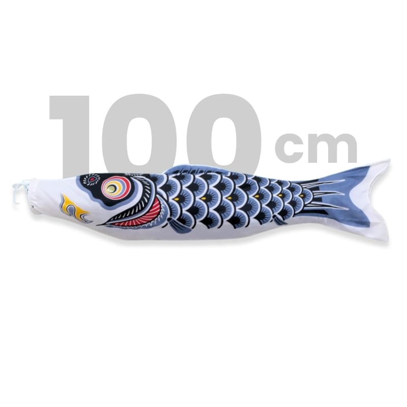 Traditionel japansk koinobori sort - 100 cm