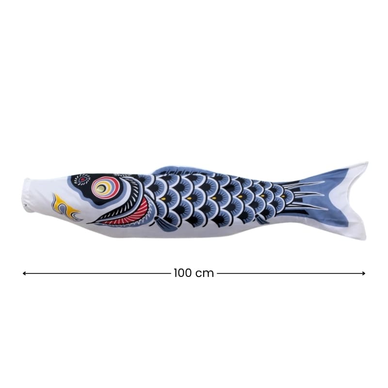 Traditionel japansk koinobori sort - 100 cm