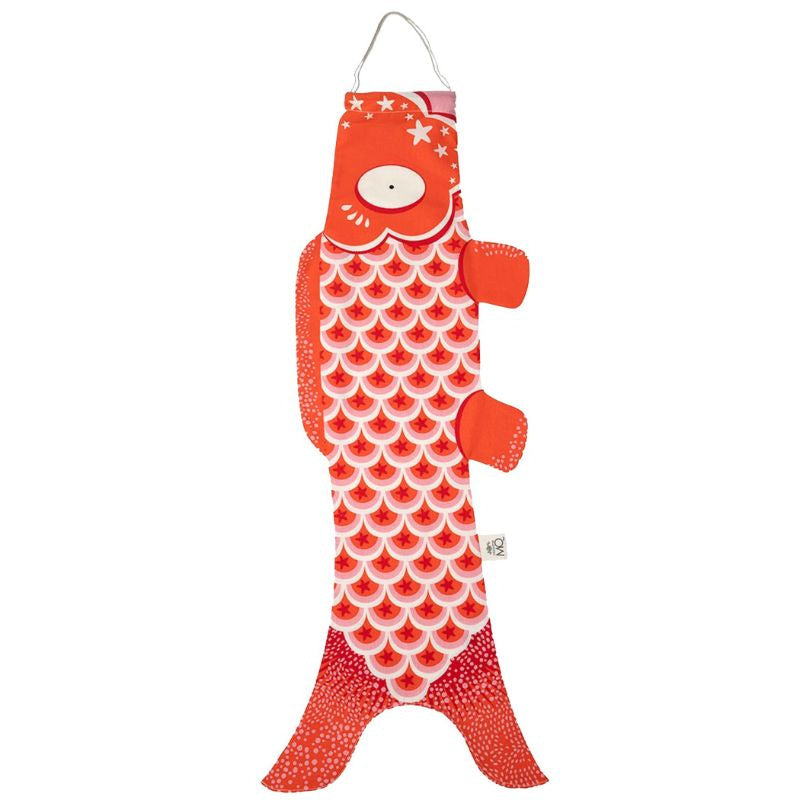 Traditionel rød koinobori - 70 cm