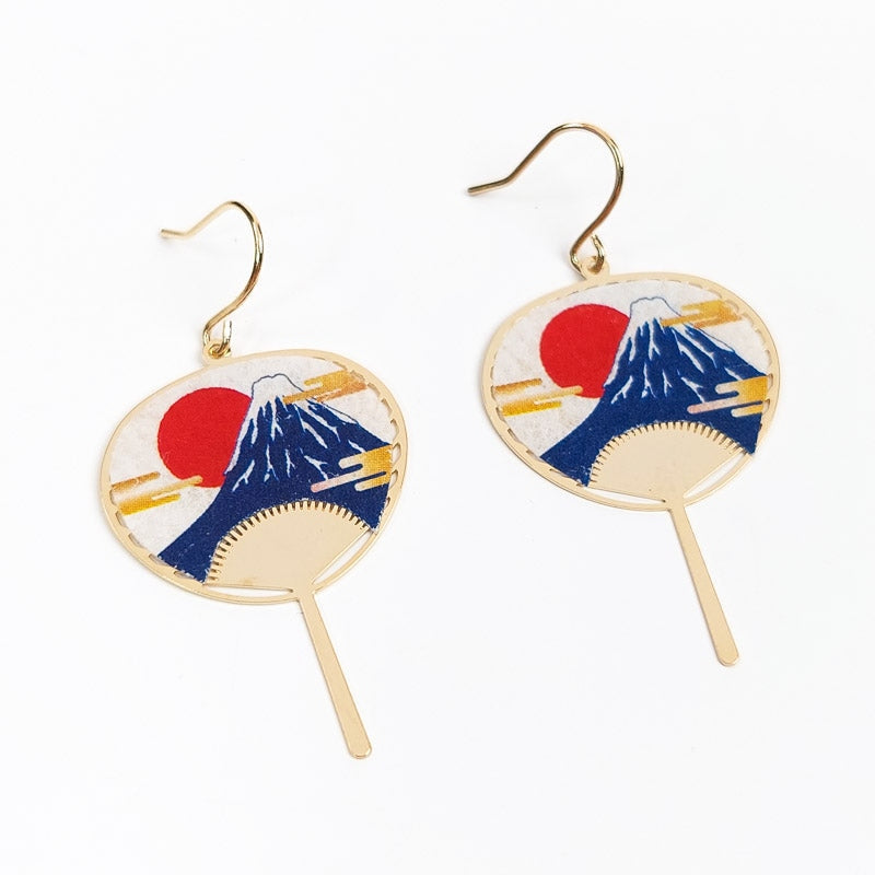 Uchiwa Fuji øreringe