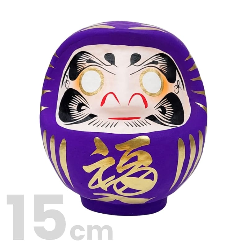 Violet japansk daruma - 9 til 15 cm 15 cm