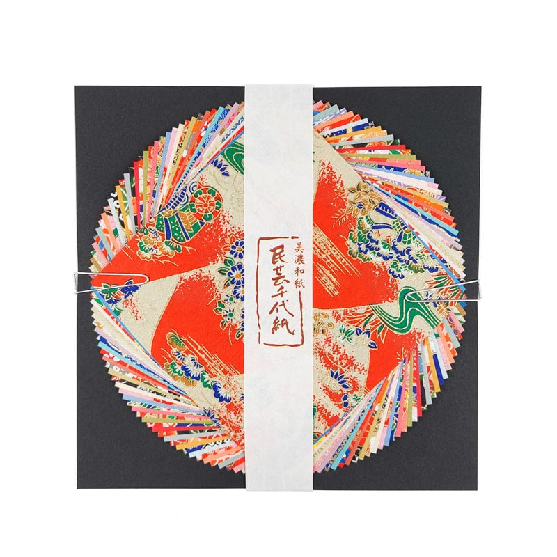 Washi Chiyogami japansk papir - 10x10 cm