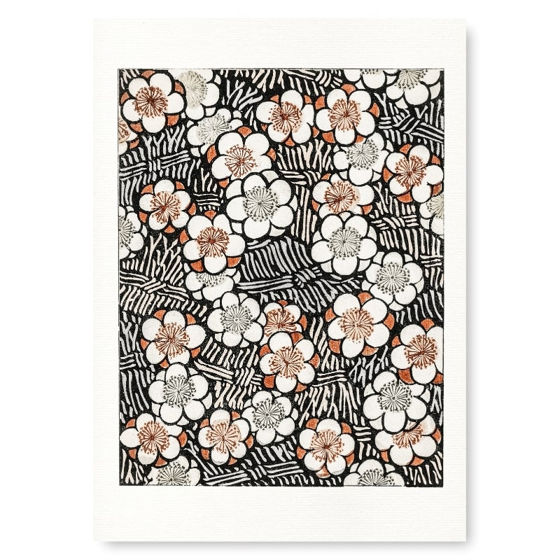 Watanabe Seitei Japansk tryk - Blomster A3
