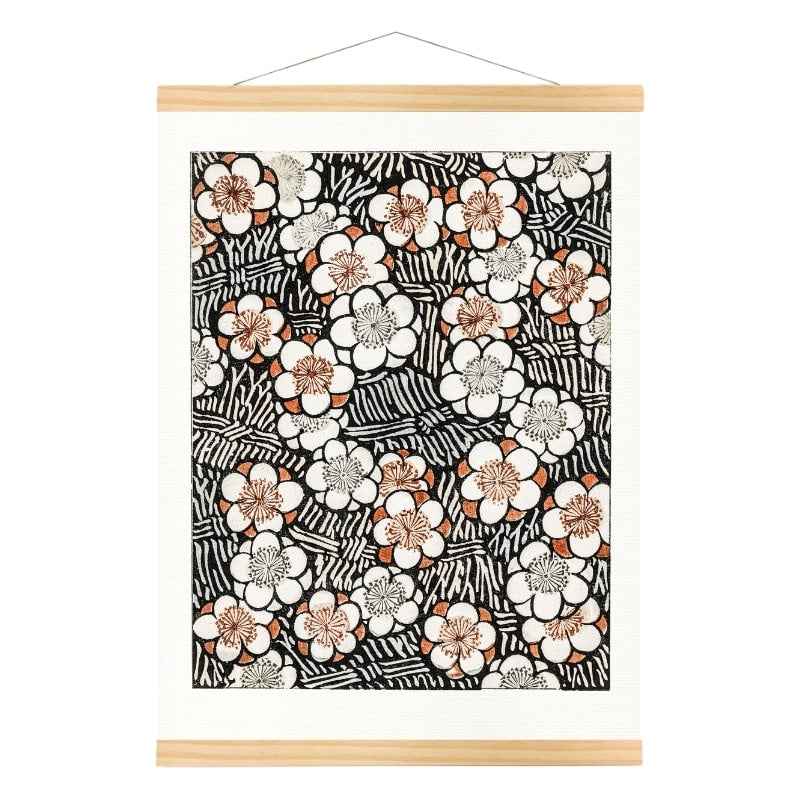 Watanabe Seitei Japansk tryk - Blomster A3