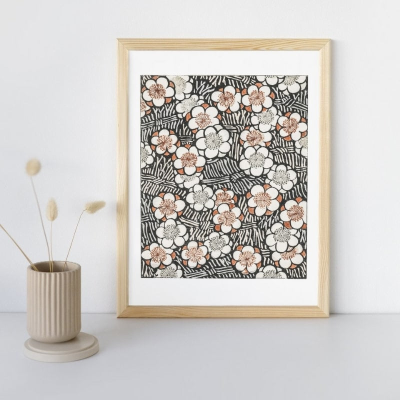 Watanabe Seitei Japansk tryk - Blomster A3