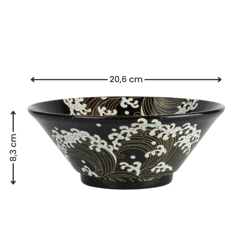 Wave japansk ramen-skål