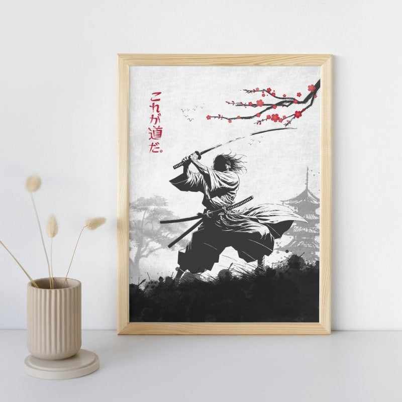 Way of the Warrior japansk plakat A3
