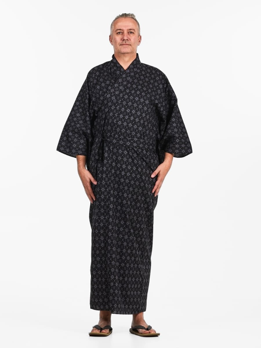 Yukata Hishigata Kimono til mænd S