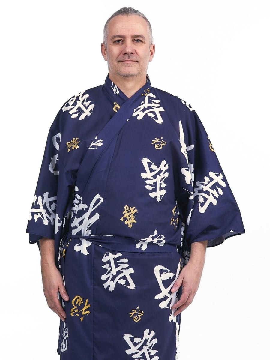 Yukata Kimono Kotobuki til mænd