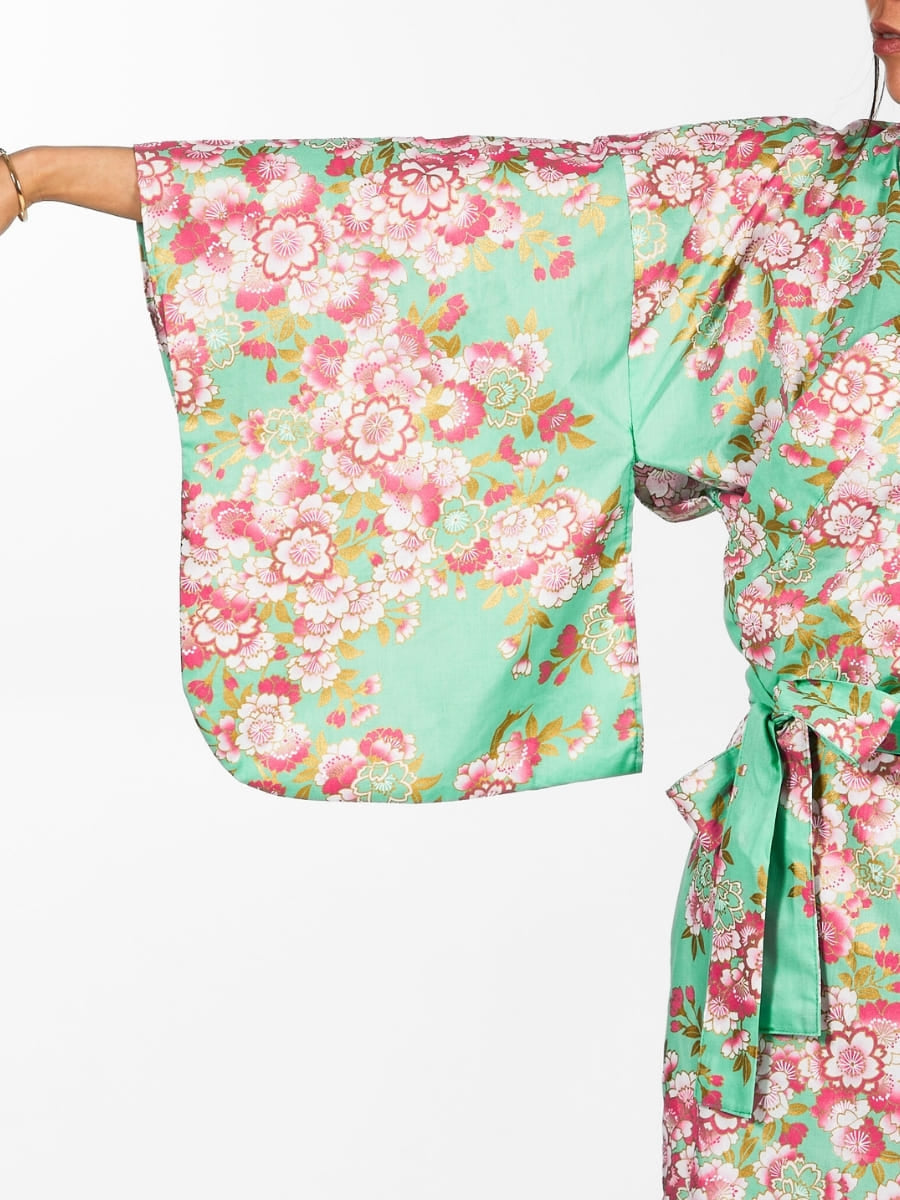 Yukata Kimono Sakura Flower til kvinder