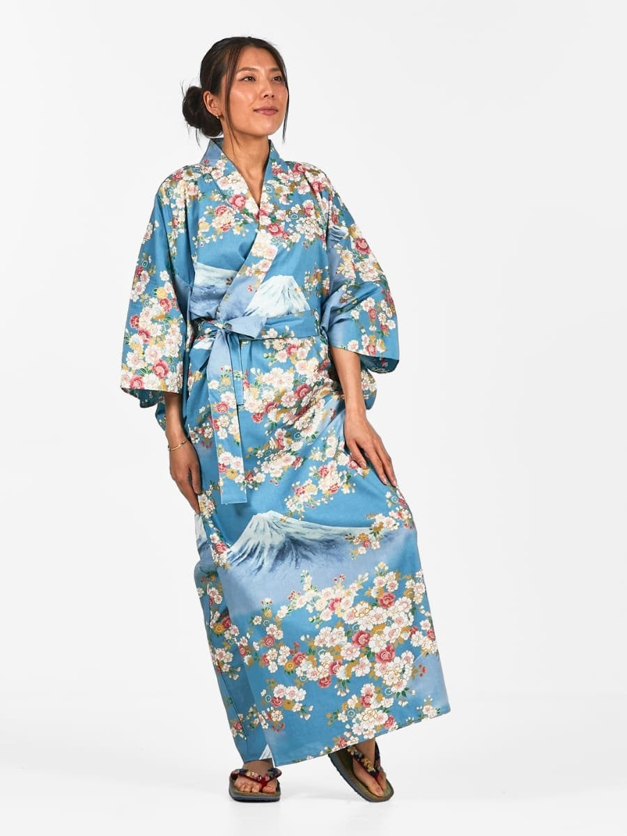 Yukata Kimono til kvinder Fujisan no Sakura
