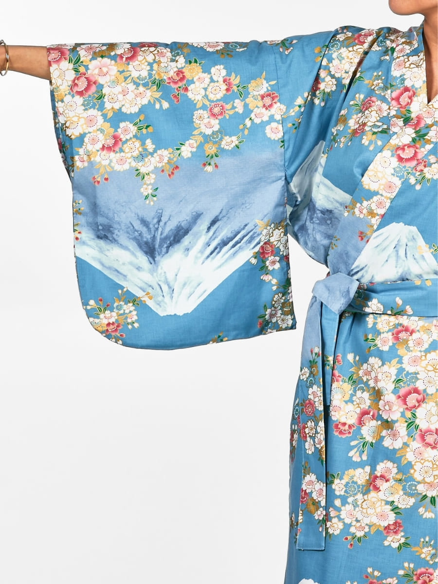 Yukata Kimono til kvinder Fujisan no Sakura