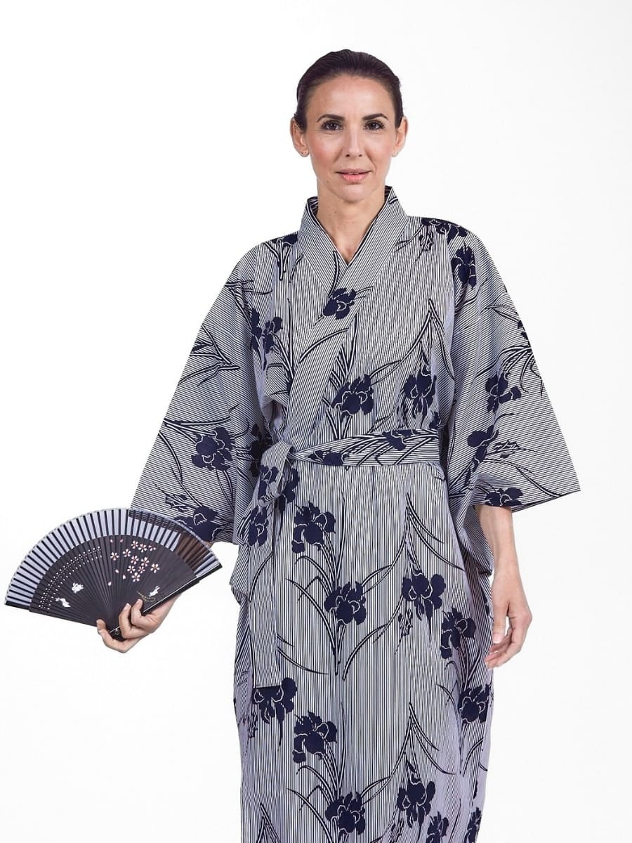 Yukata Kimono til kvinder Iris
