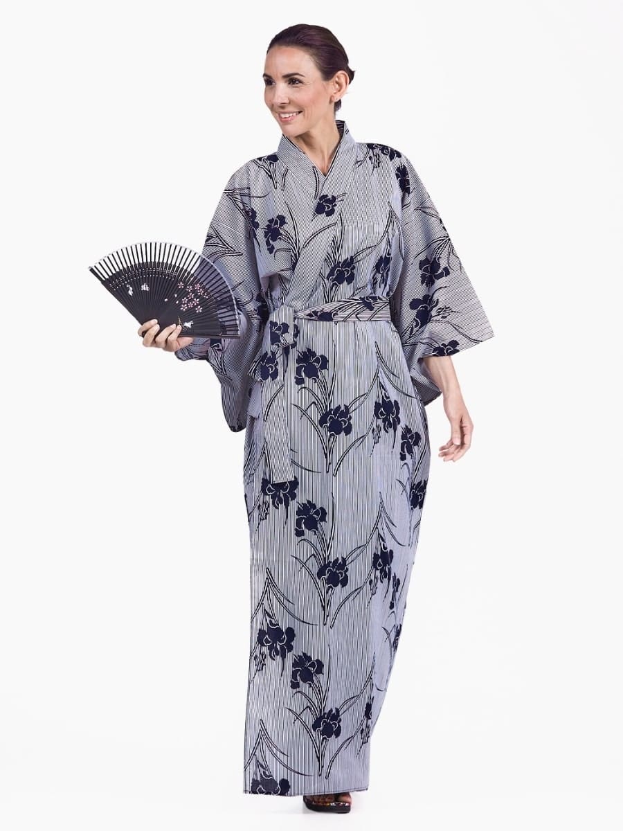 Yukata Kimono til kvinder Iris S