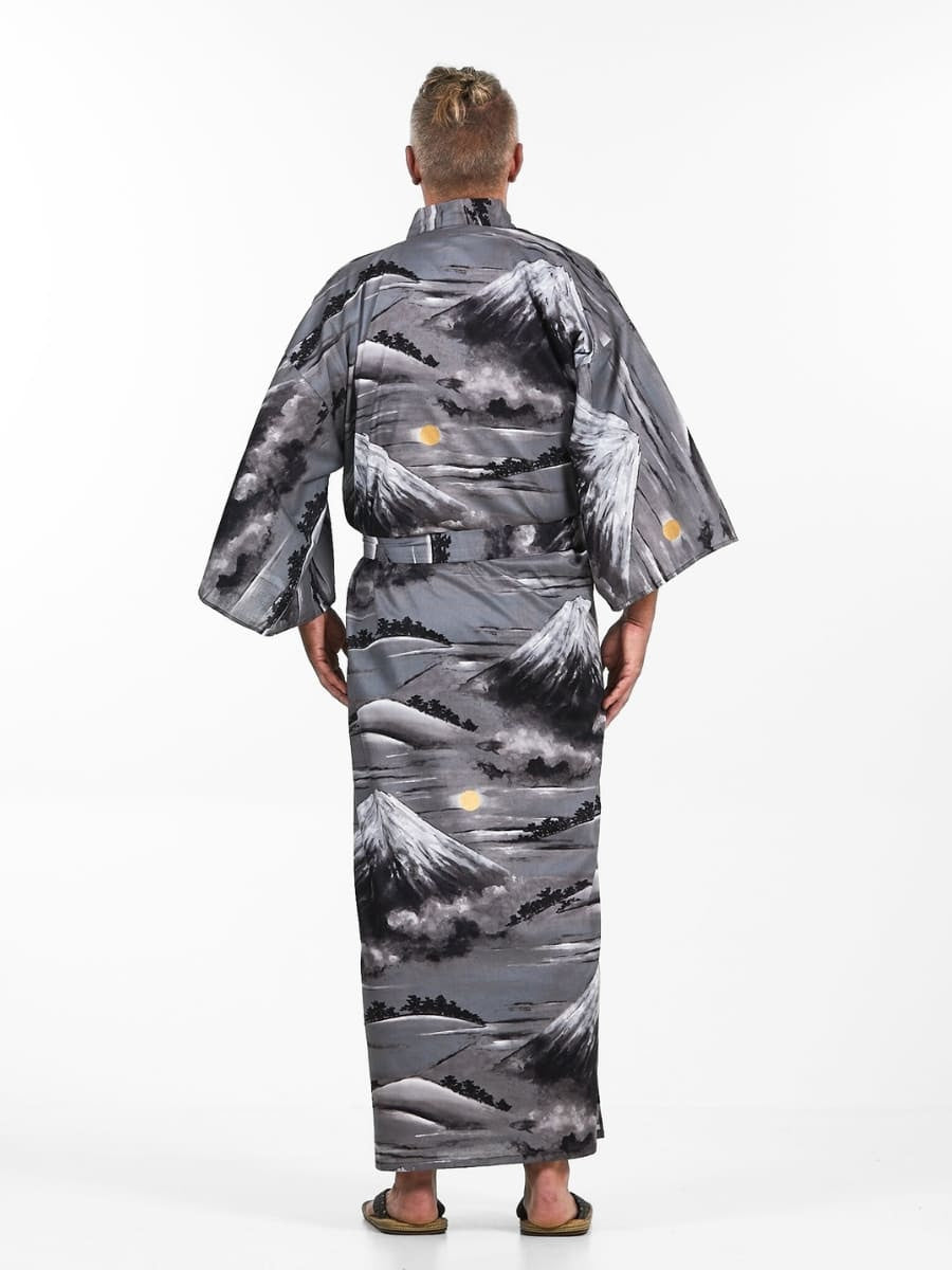 Yukata Kimono til mænd Mount Fuji