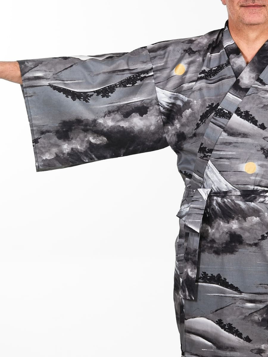 Yukata Kimono til mænd Mount Fuji