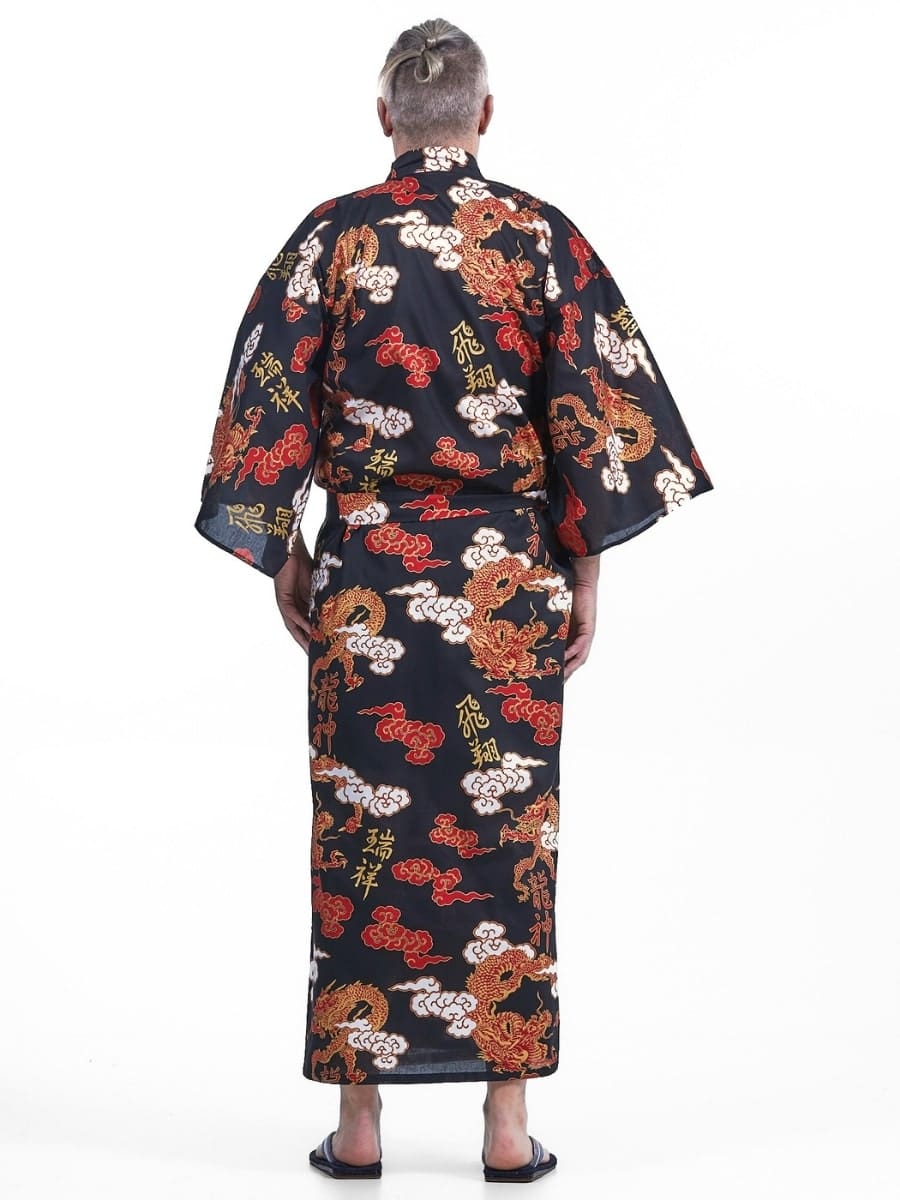 Yukata Kimono til mænd Ryū to Kumo