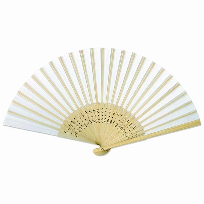 Yuzen Botan Orange japansk vifte